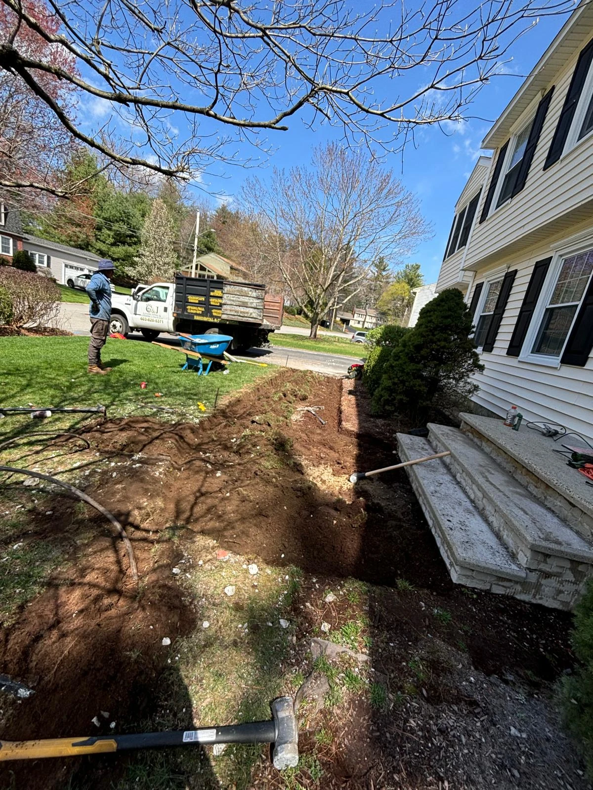 Walkway Pavers - before
