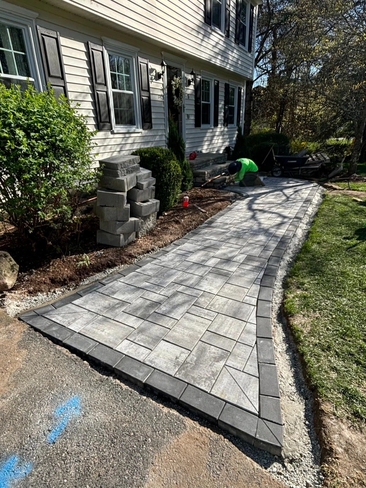 Walkway Pavers - in process